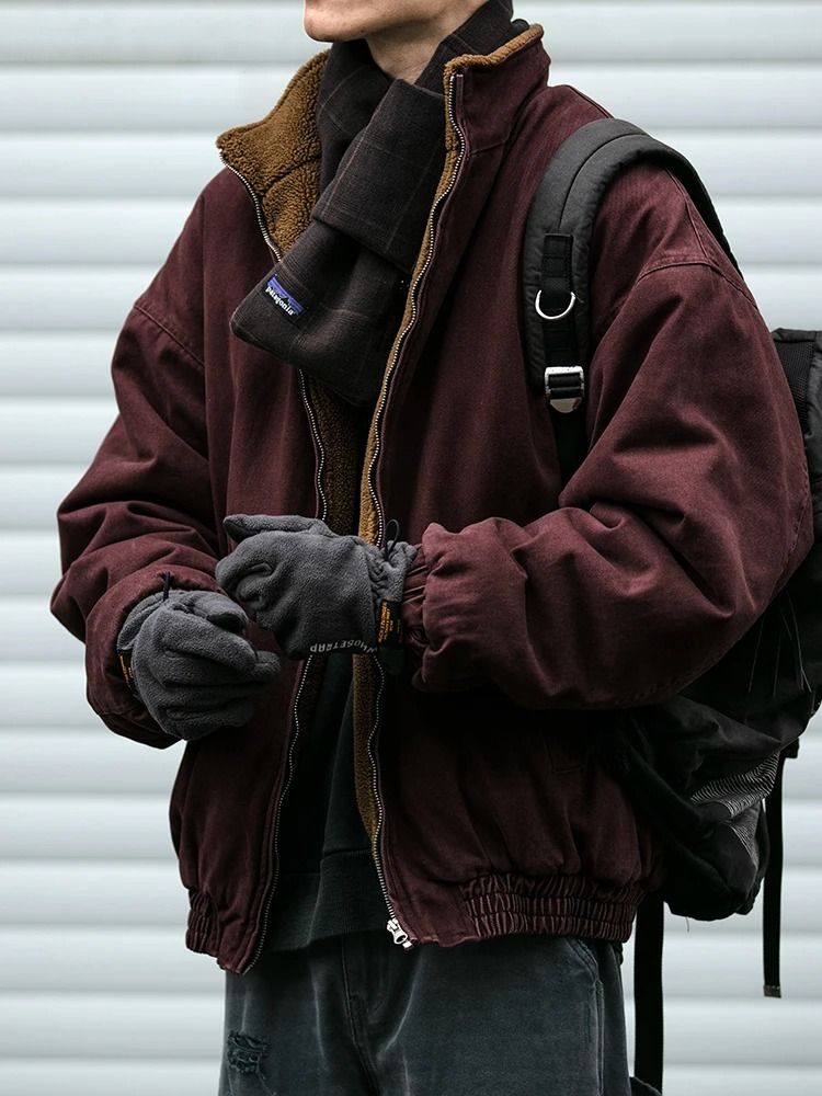 Japanese Vintage Polar Fleece Jacket | High-Quality Thick Winter Coat