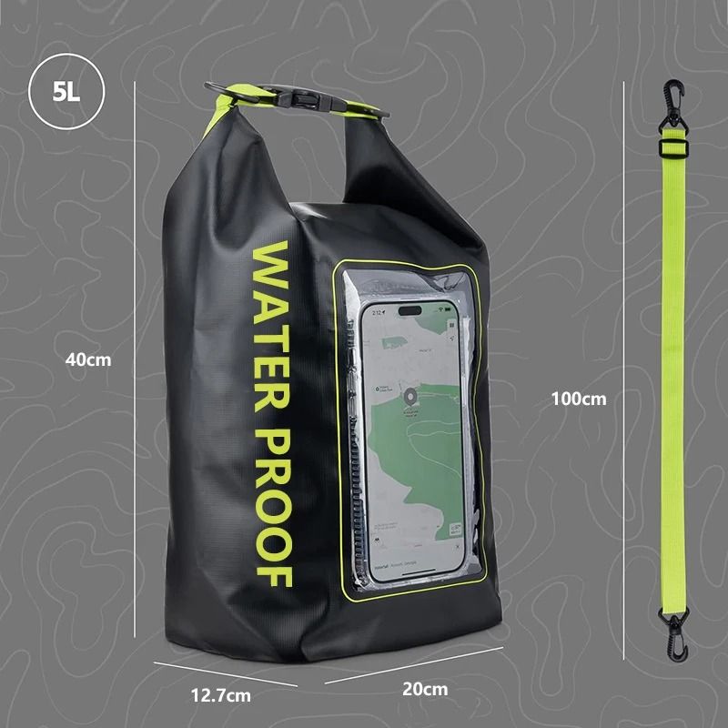 Touch Screen Transparent Dry Bag Backpack 2L and 5L