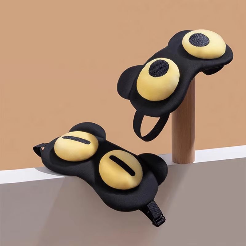 Cartoon Sleep Eye Mask – Cute Funny Anime Kids Eye Cover & Travel Blindfold