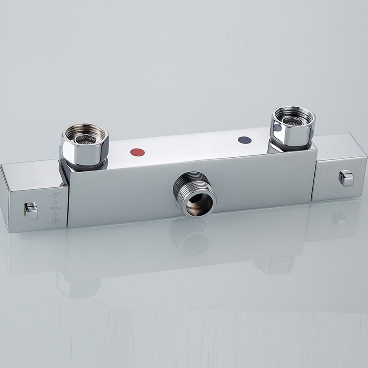 Stainless Steel Wall Mounted Shower Faucet, Constant Temperature Bathroom Bathtub Hot & Cold Water Mixer Valve