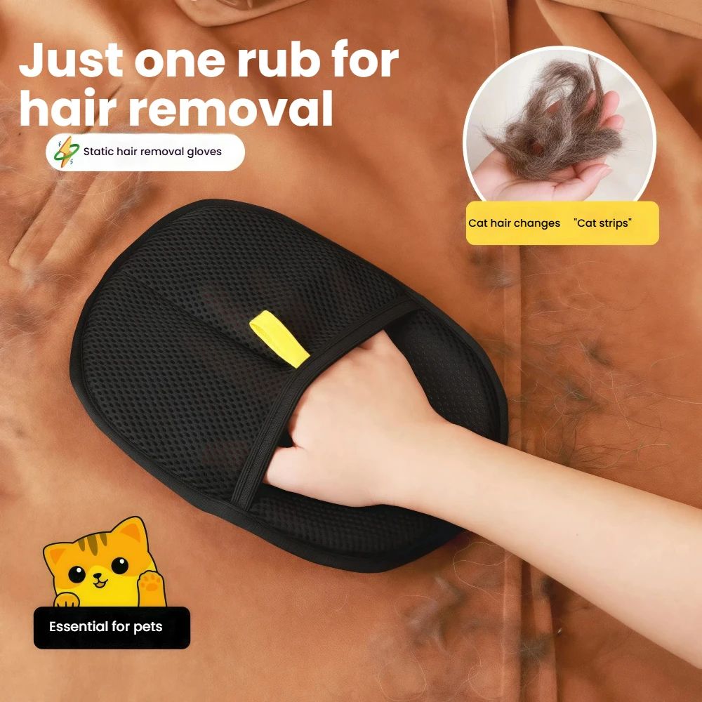 Reusable Pet Hair Removal Glove Brush