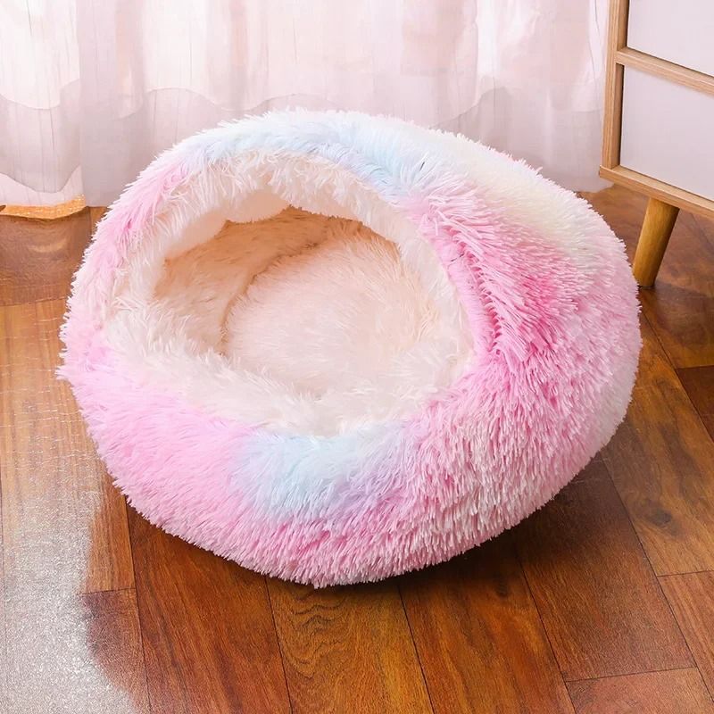 Plush Hooded Anti-Anxiety Pet Sanctuary