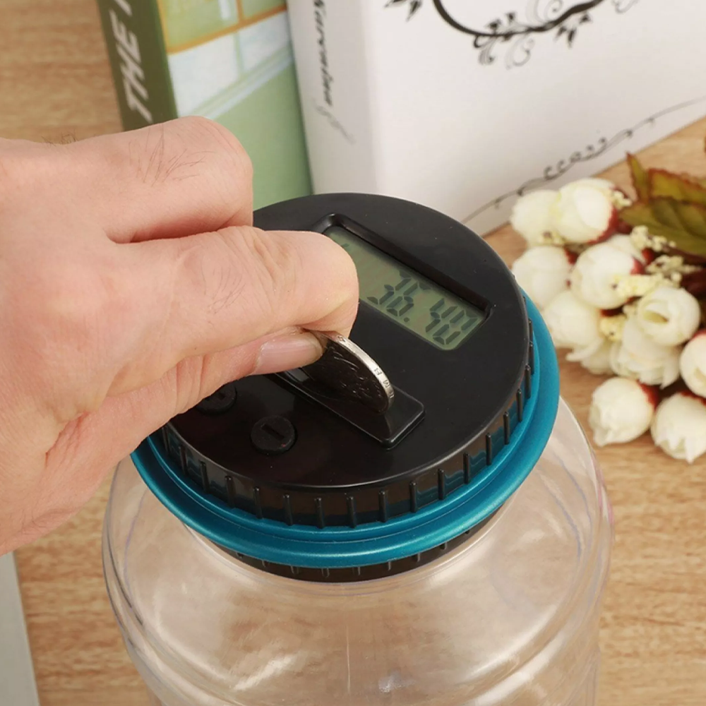 Digital Coin Counting Money Jar