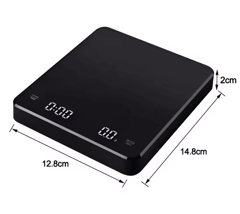 BrewMaster Precision Coffee Scale 25 kg USB Recharge