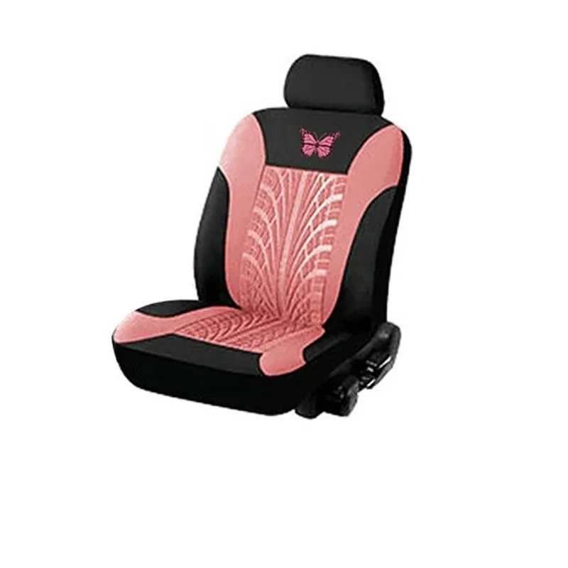 Universal Car Seat Cover Full Set with Butterfly Embroidery Design