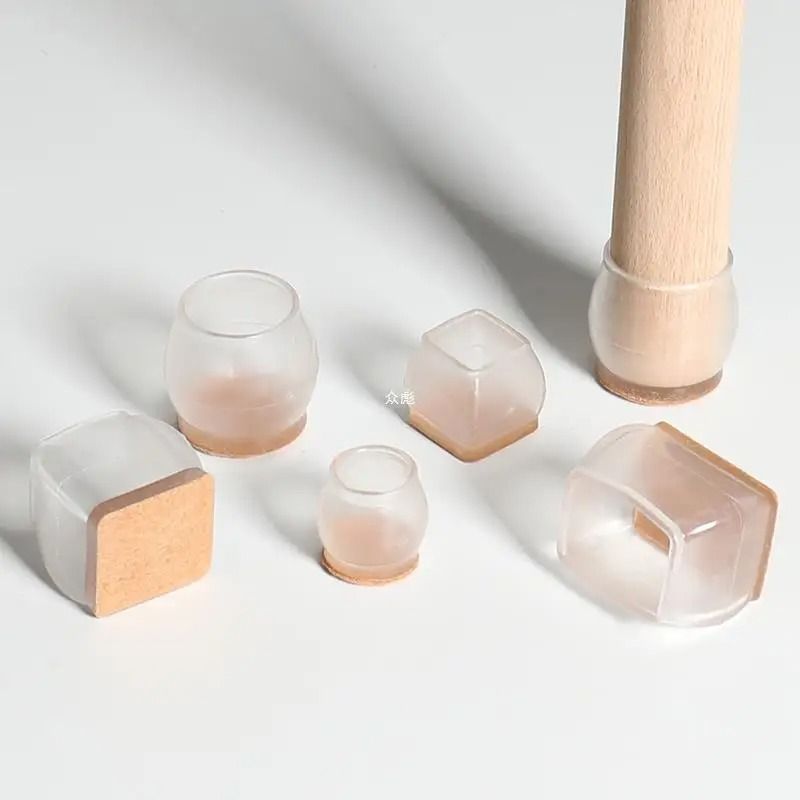 Silicone Chair and Table Leg Caps Floor Protector Pads Set