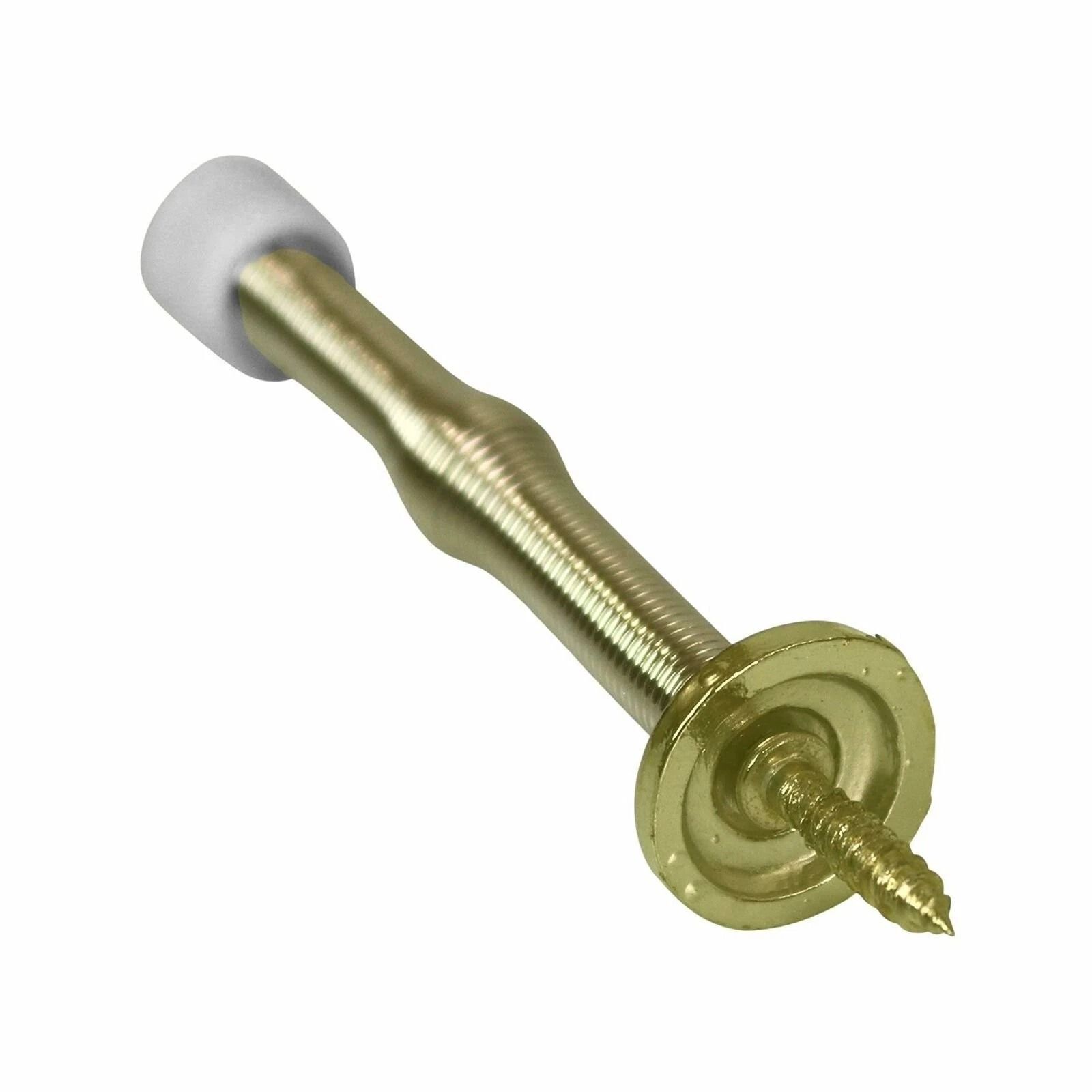 Brass Spring Door Stopper Durable Door Stop Spring Wall Protector