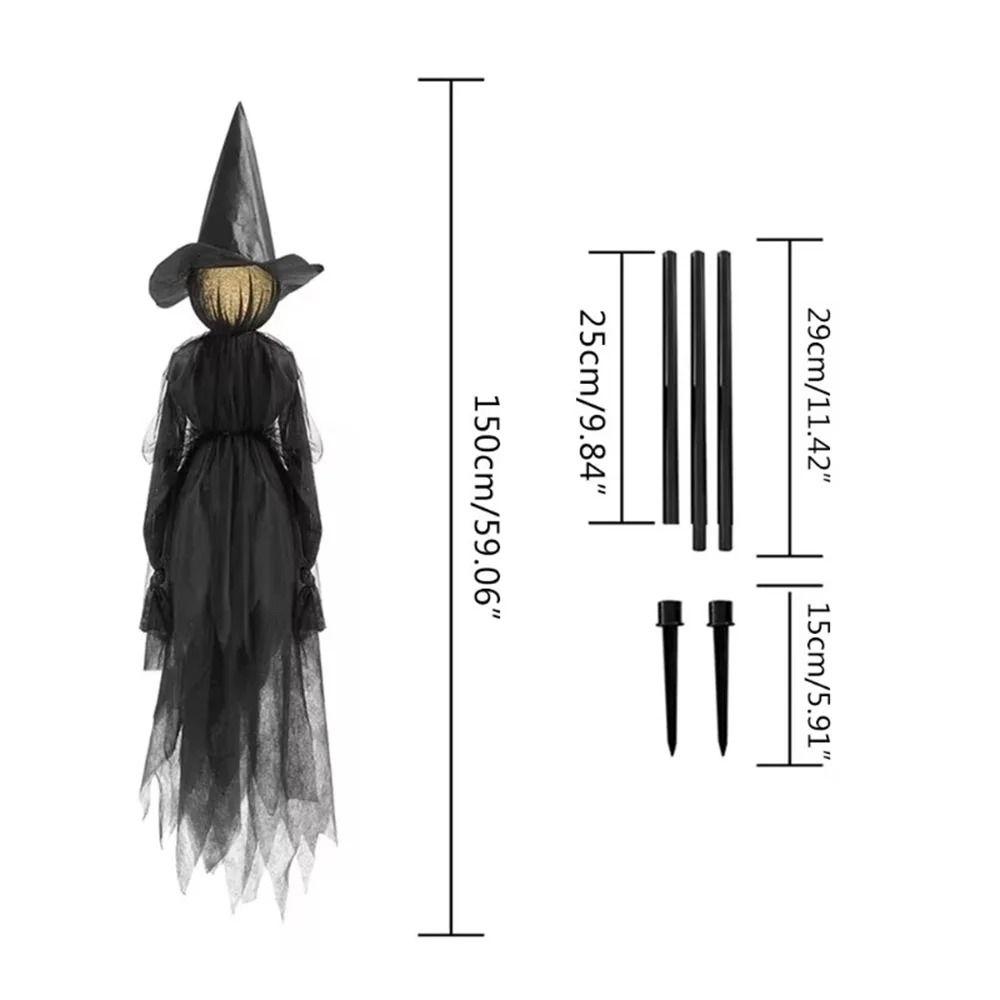 Voice Control Light Up Halloween Witch