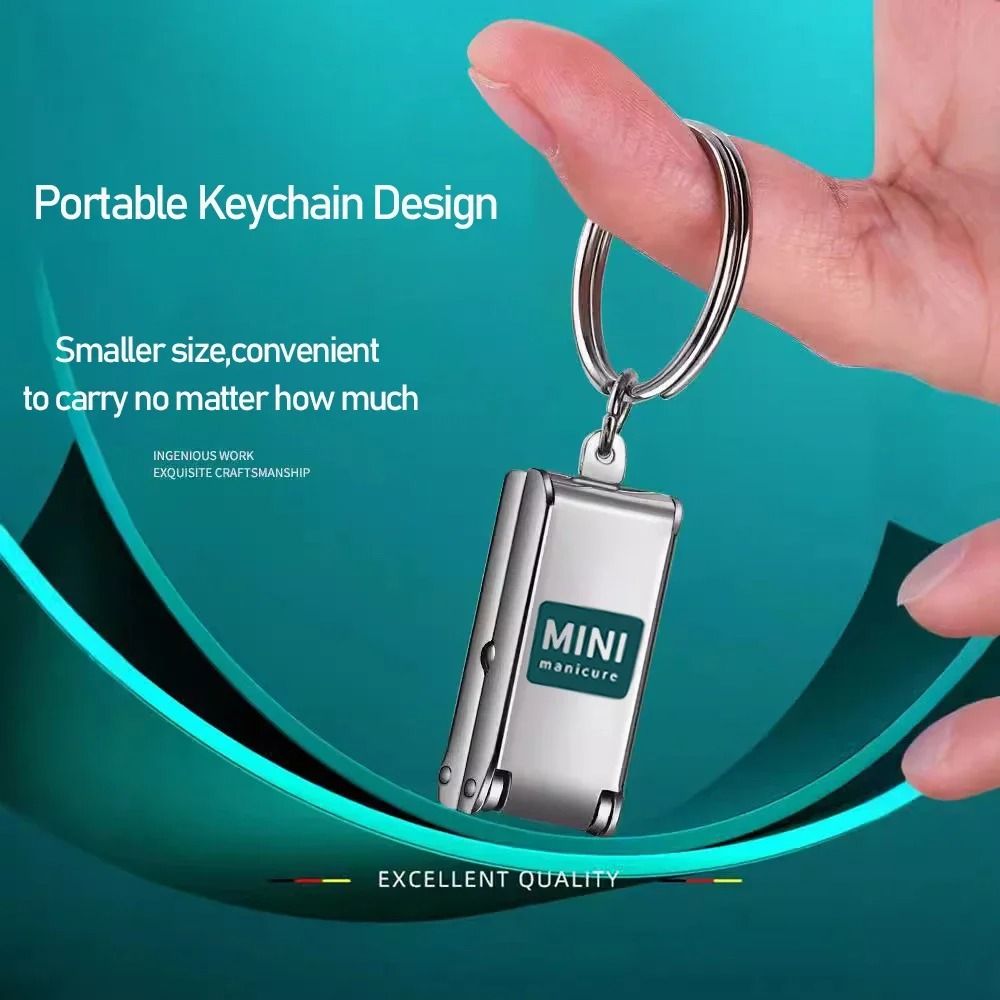 Stainless Steel Foldable Mini Nail Clipper with Nail File