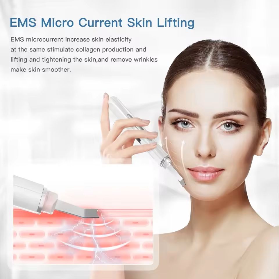 Ultrasonic Skin Scrubber Facial Cleansing Device