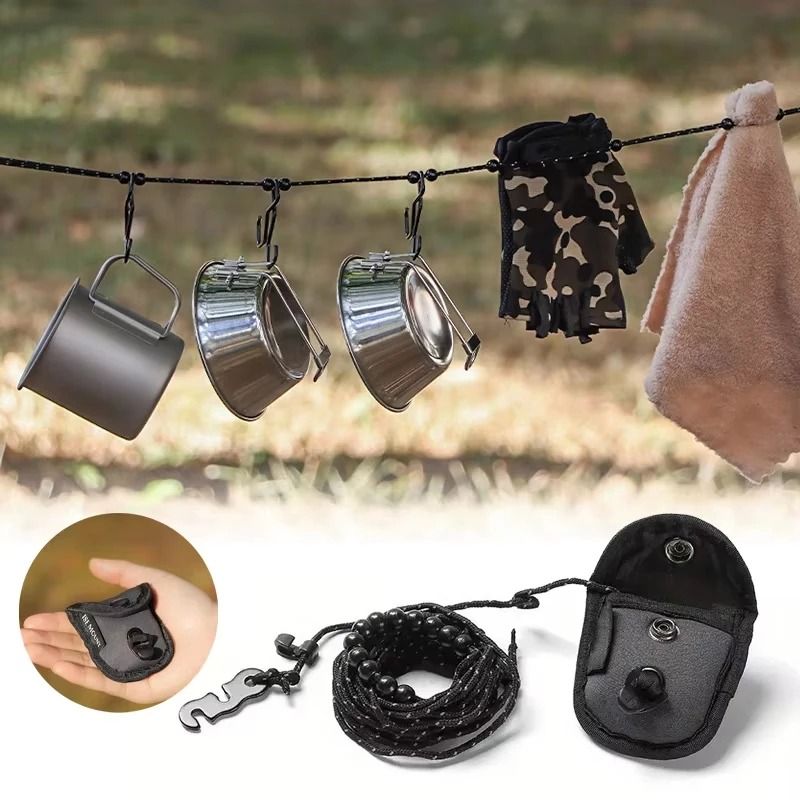 Heavy-Duty Stretch Camping Clothesline
