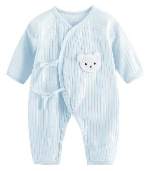 Somenie Cotton Knitted Baby Jumpsuit Long Sleeve Infant Romper