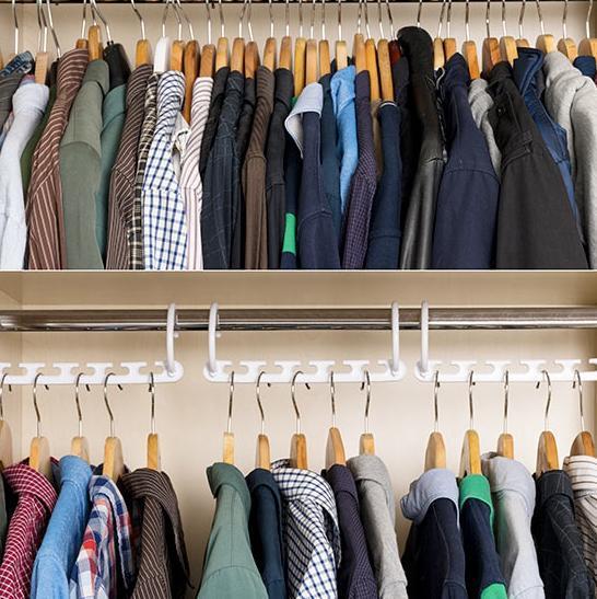 Space Saving Magic Hangers Closet Organizer Metal Clothes Rack