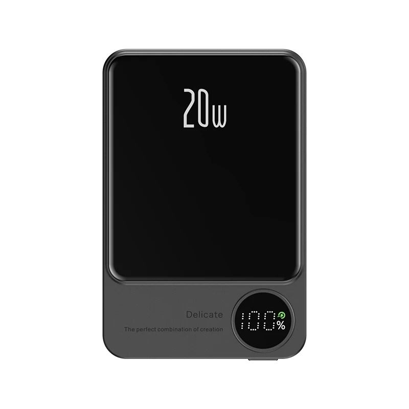 10000mAh Magnetic Alloy Power Bank | Ultra-Slim Wireless Fast Charger for iPhone 15 & MagSafe Series
