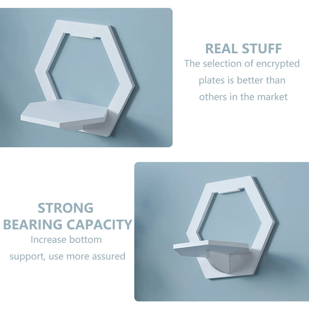 Hexagon Wall Shelf Display Set
