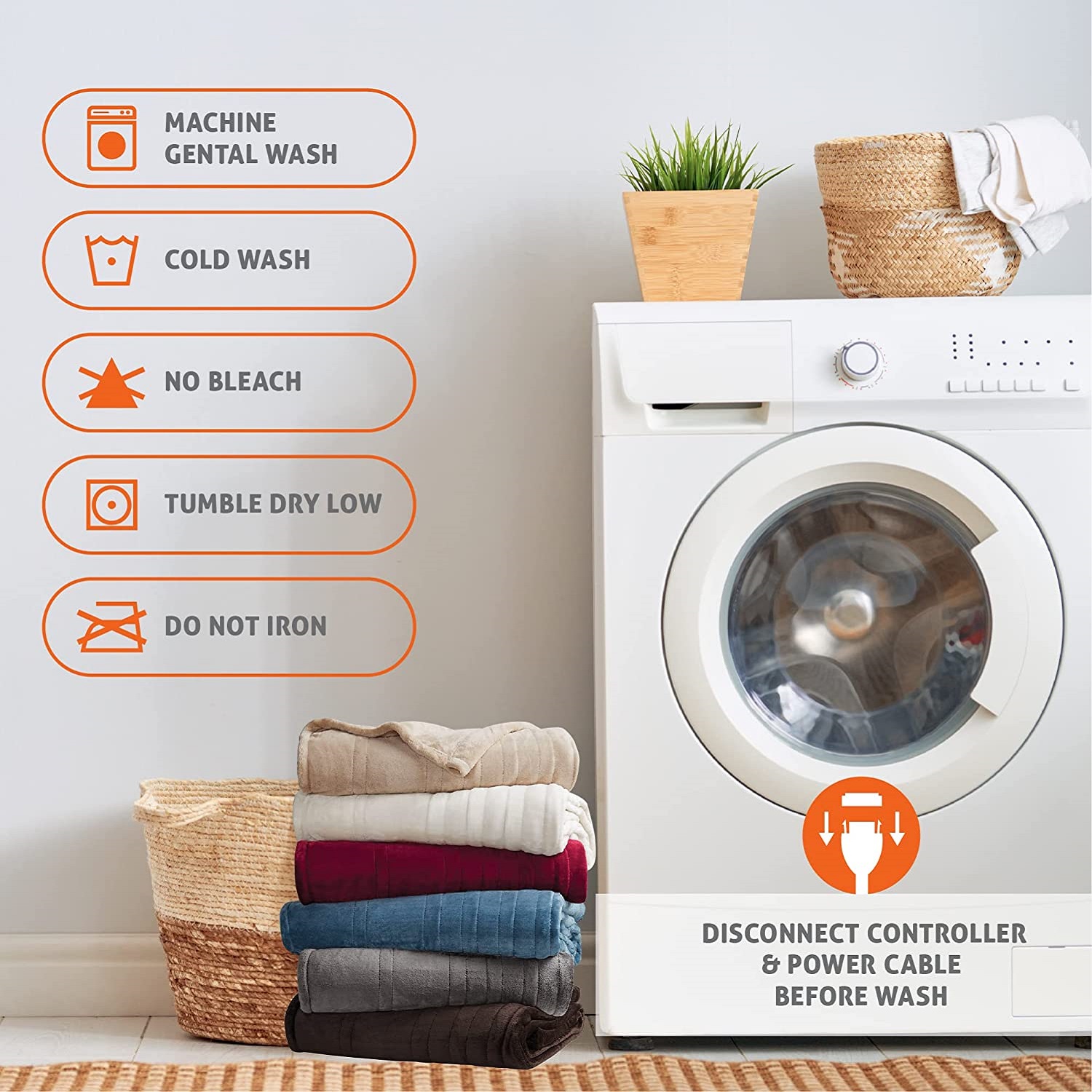 Electric Heating Blanket, Soft Heated Throw Blanket, Heating Levels, Auto Off