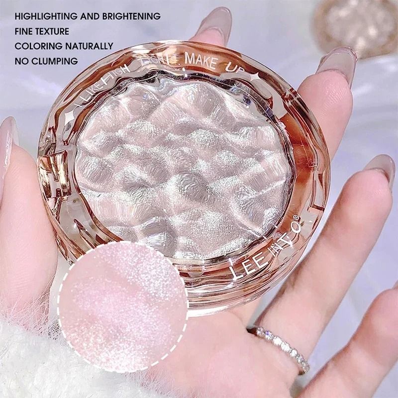 High-Gloss Illuminating Palette – Professional Glitter Highlight & Contour Duo