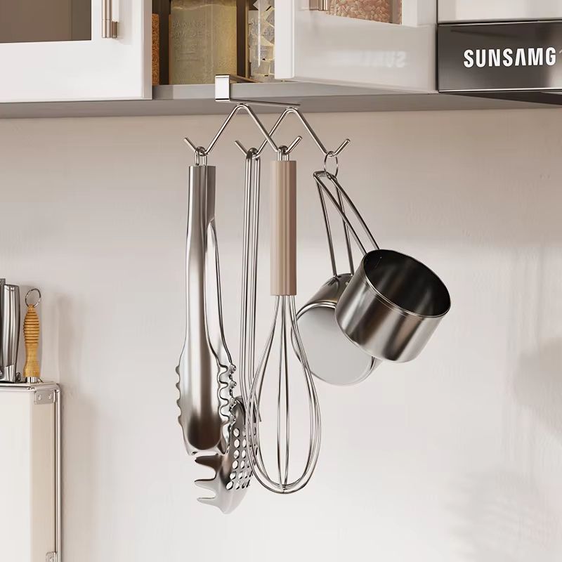 304 Stainless Steel Under Cabinet Coffee Mug Holder Rack