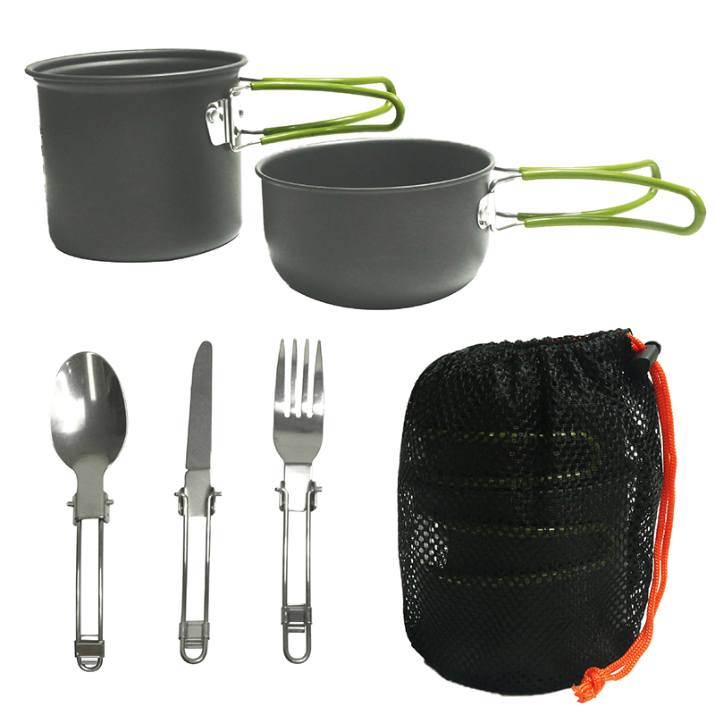 Camping Cookware Set Lightweight Outdoor Cooking Kit for Hiking Picnic Trekking