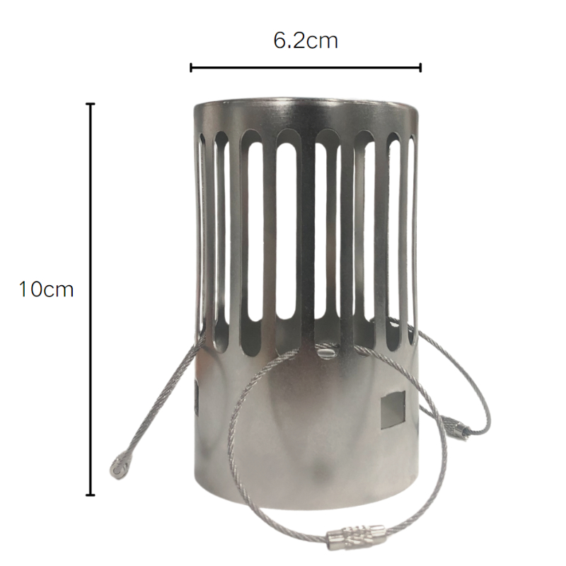 Stainless Steel tent stove pipe with Spark Arrestor Cap for Hot Tent Camping