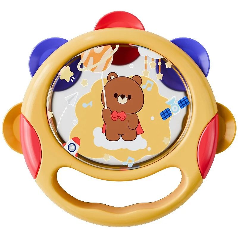 Baby Handheld Tambourine Musical Drum Toy