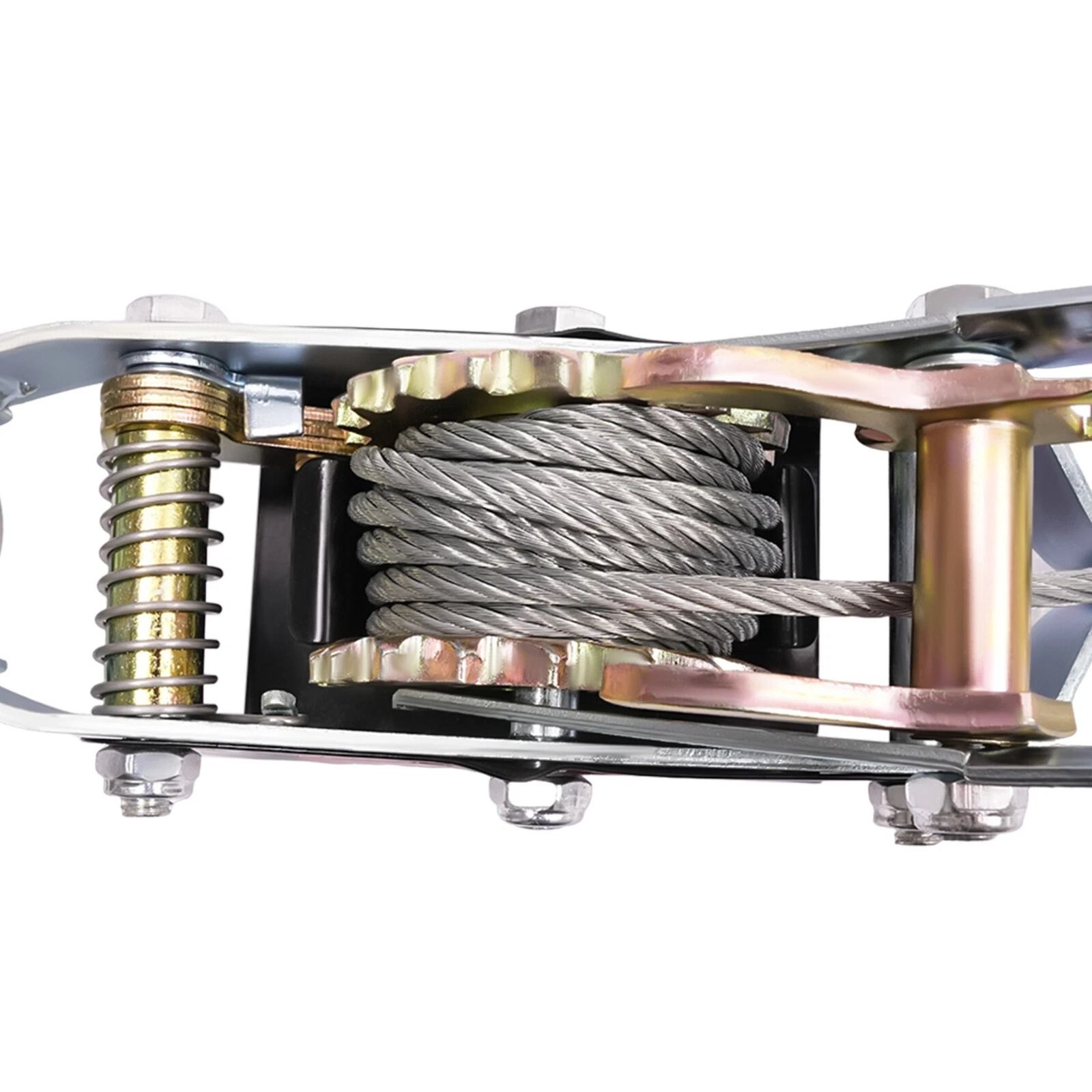 Heavy Duty Hand Puller Hoist, 5 Ton Cable Winch with 3 Hooks