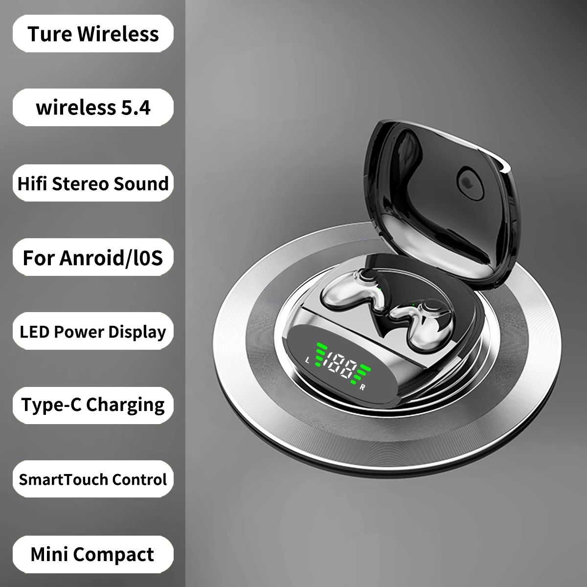 Ultra-Thin Wireless Sleep & Sports Earbuds