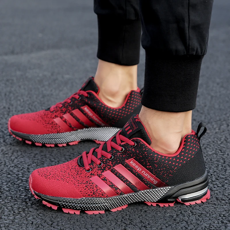 Summer Breathable Shoes for Men, Men Outdoor Sneakers, Lightweight Comfortable Sports Walking Training Running Shoes