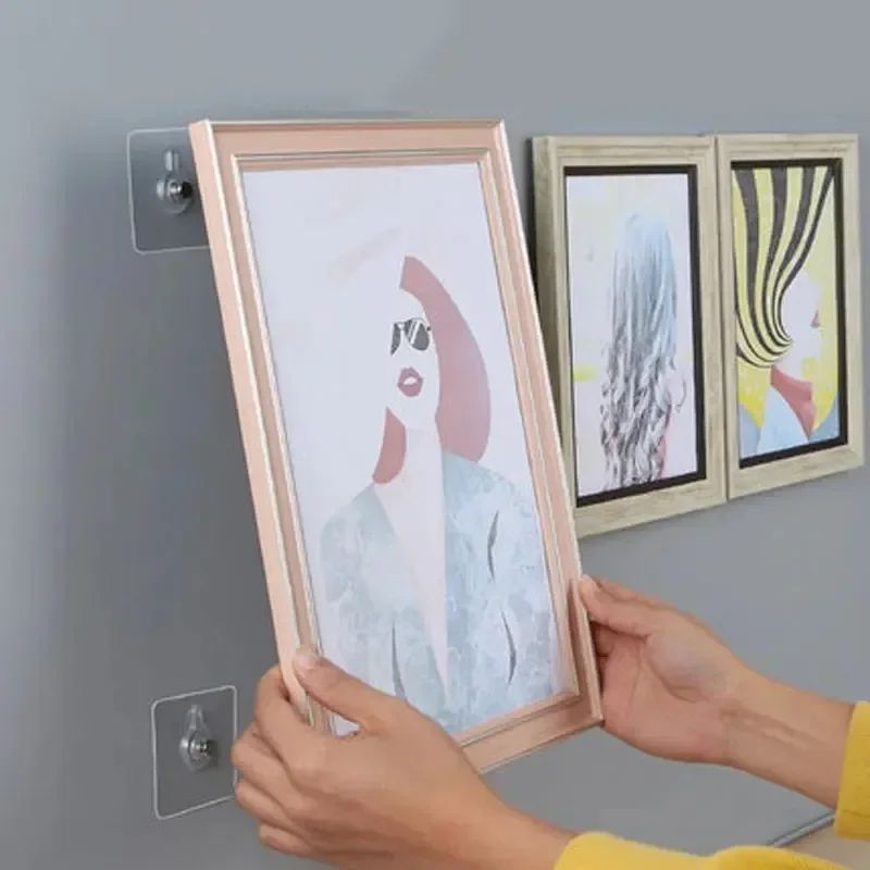 Multi-Pack Self-Adhesive Wall Hooks Transparent Strong Sticky Wall Hangers