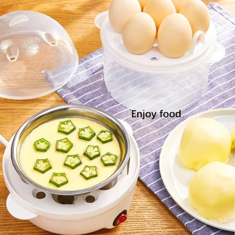 EggEase Double-Layer Electric Egg Cooker & Steamer