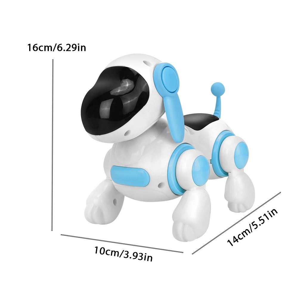 Smart Interactive Robotic Dog Toy with Lights Sound and Crawling Action
