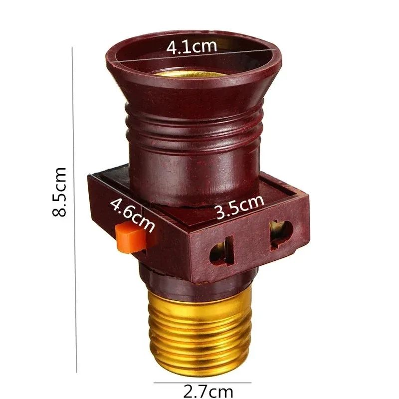 E27 Screw Bulb Holder Adapter with Switch