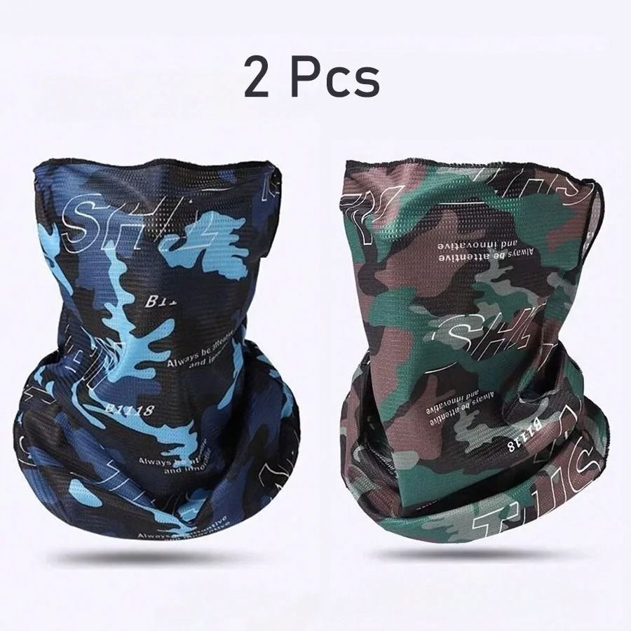 Ice Silk Camouflage Sunscreen Face Mask Outdoor Sports Balaclava