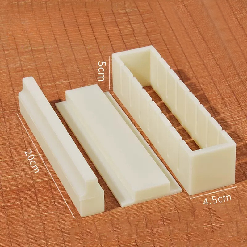 Sushi Maker Equipment Kit, Plastic Sushi Rolls Mold, Round, Square, Heart-shaped Sushi Making Tools