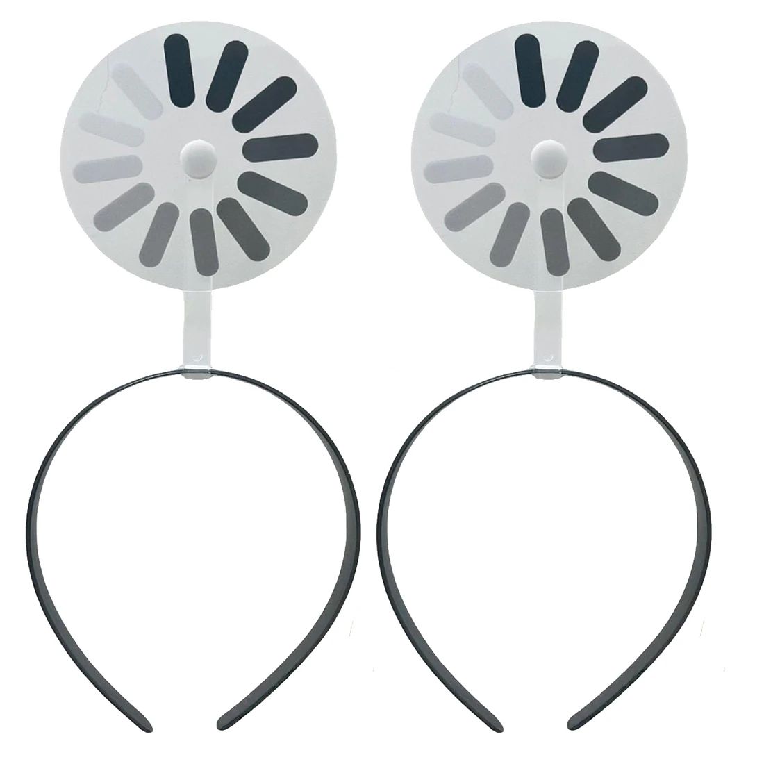 Funny Brain Loading Headband Hair Clip Set