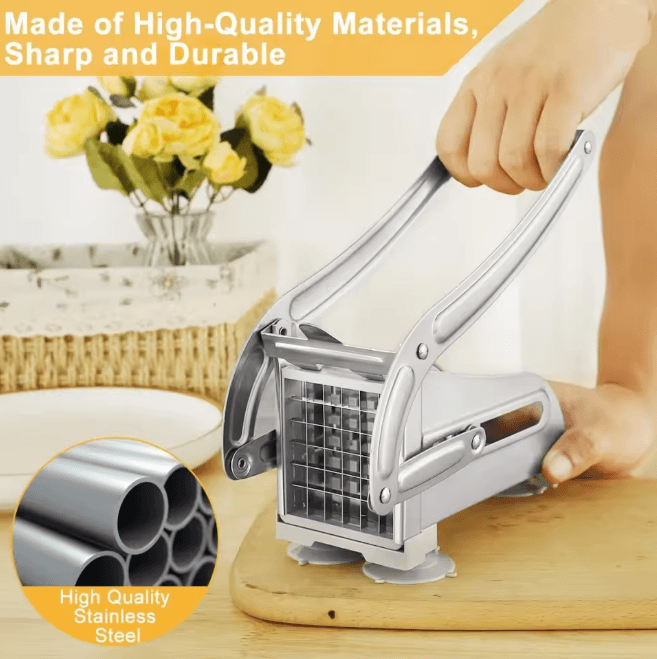 ProChef 4 in 1 Manual Potato Cutter French Fry Slicer Vegetable Chopper