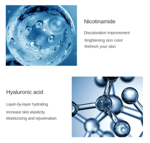 Hyaluronic Acid Face Serum 500ML – Deep Hydrating hyaluronic acid serum with Niacinamide & VC