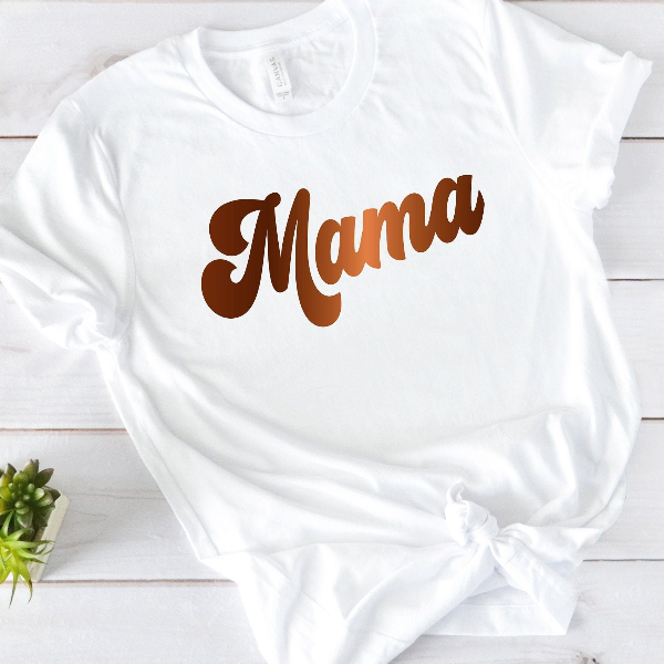 Retro Mama Shirt – Groovy Mama T-Shirt, Perfect Pregnancy Reveal and Mother's Day Shirt