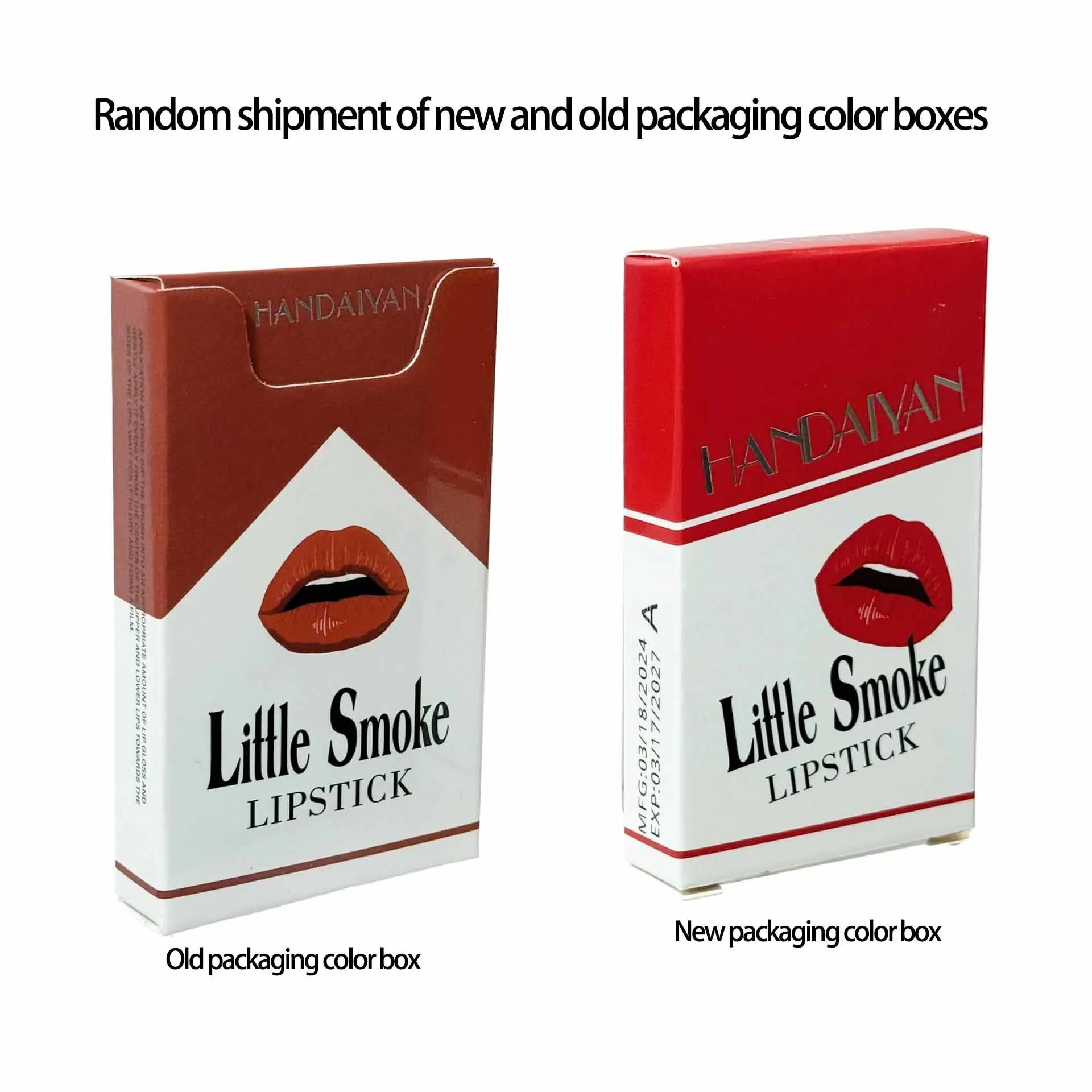 Handaiyan Velvet Matte Lipstick Set – Long-Lasting Small Cigarette Lipsticks, 4pcs