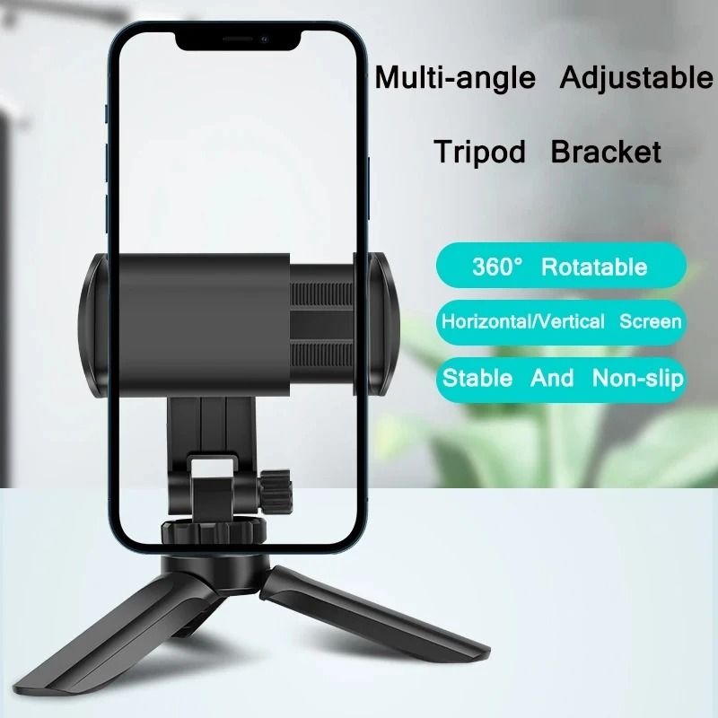 Universal Portable Mini Desktop Tripod | Adjustable Smartphone Live Camera Stabilizer & Bracket