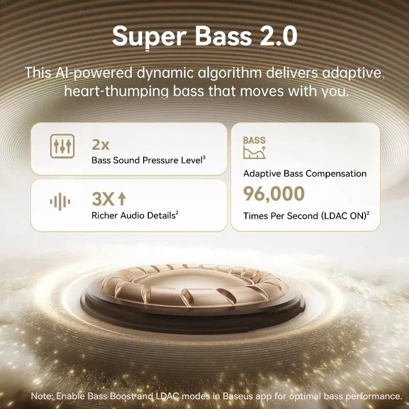Baseus MC1 Pro Wireless Ear Clip Earphones | Bluetooth 6.0 Hi-Res Open-Ear Buds with 4-Mic ENC