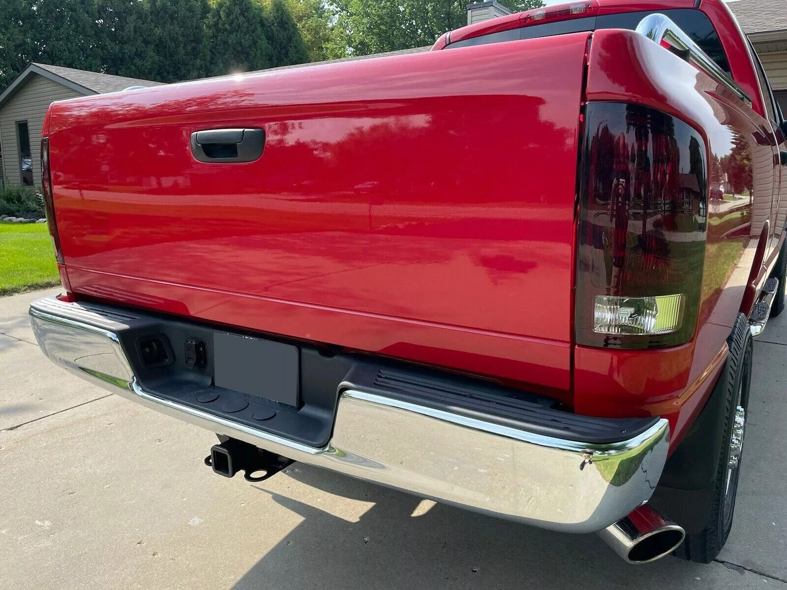 04-08 Dodge RAM 1500 2500 3500 HD Chrome Rear Step Bumper Assembly Heavy-Duty Steel Replacement