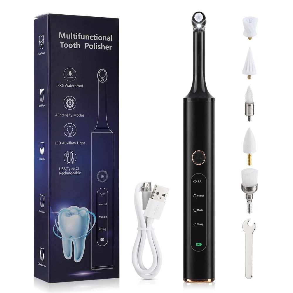 Electric Ultrasonic Teeth Cleaner and Polisher Kit