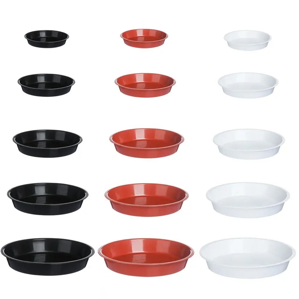 3 Pcs Plant Pot Saucers Drip Trays – Durable Plastic Flower Pot Trays for Indoor/Outdoor Planters, Water Catcher Base