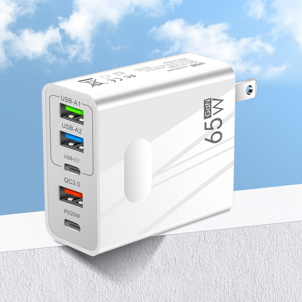 Fast Charging Ports GaN USB Charger Quick Charge Type C Adapter