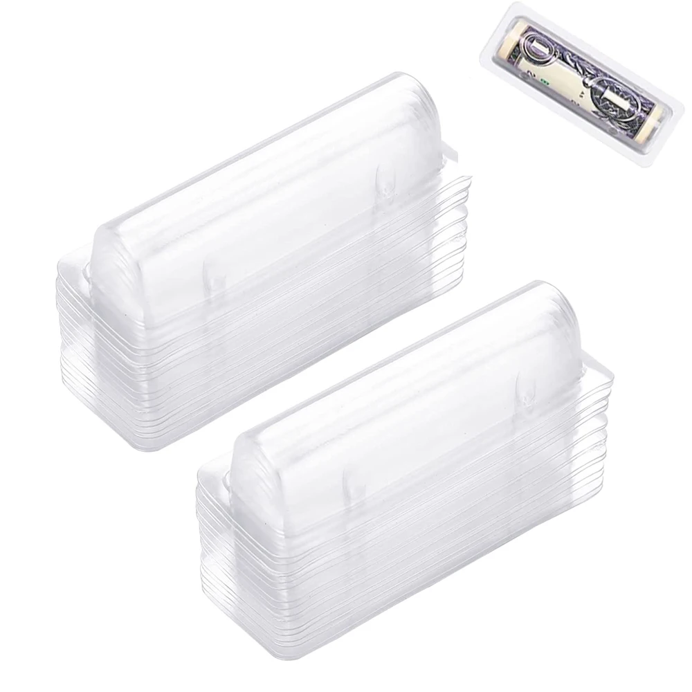 Waterproof Rectangle Money Card Holder, Plastic Dome Lip Balm Pouch, DIY Graduate Gift for Christmas Festival