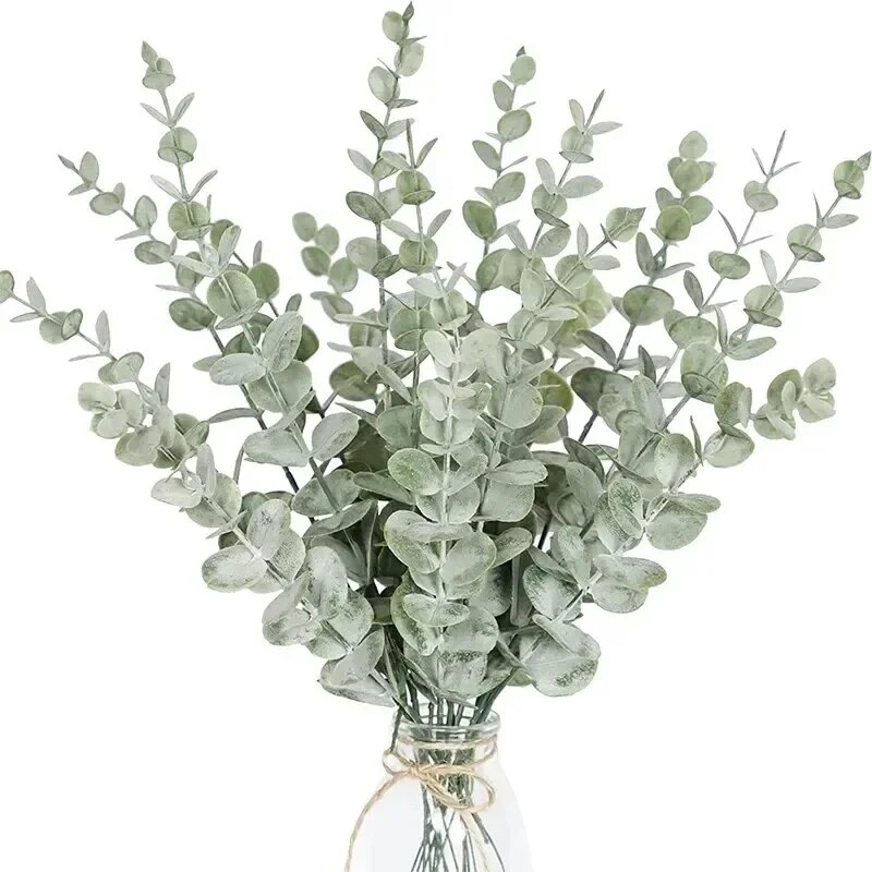 Artificial Eucalyptus Stems – Realistic Leaves for Wedding, Home Decor & Christmas Centerpieces