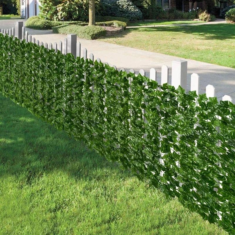 Artificial Ivy Privacy Fence – High-Definition Apple Leaf Vertical Garden Screen