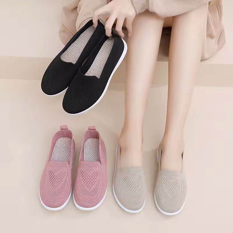 Womens Casual Breathable Chunky Sole Flats for Spring and Summer
