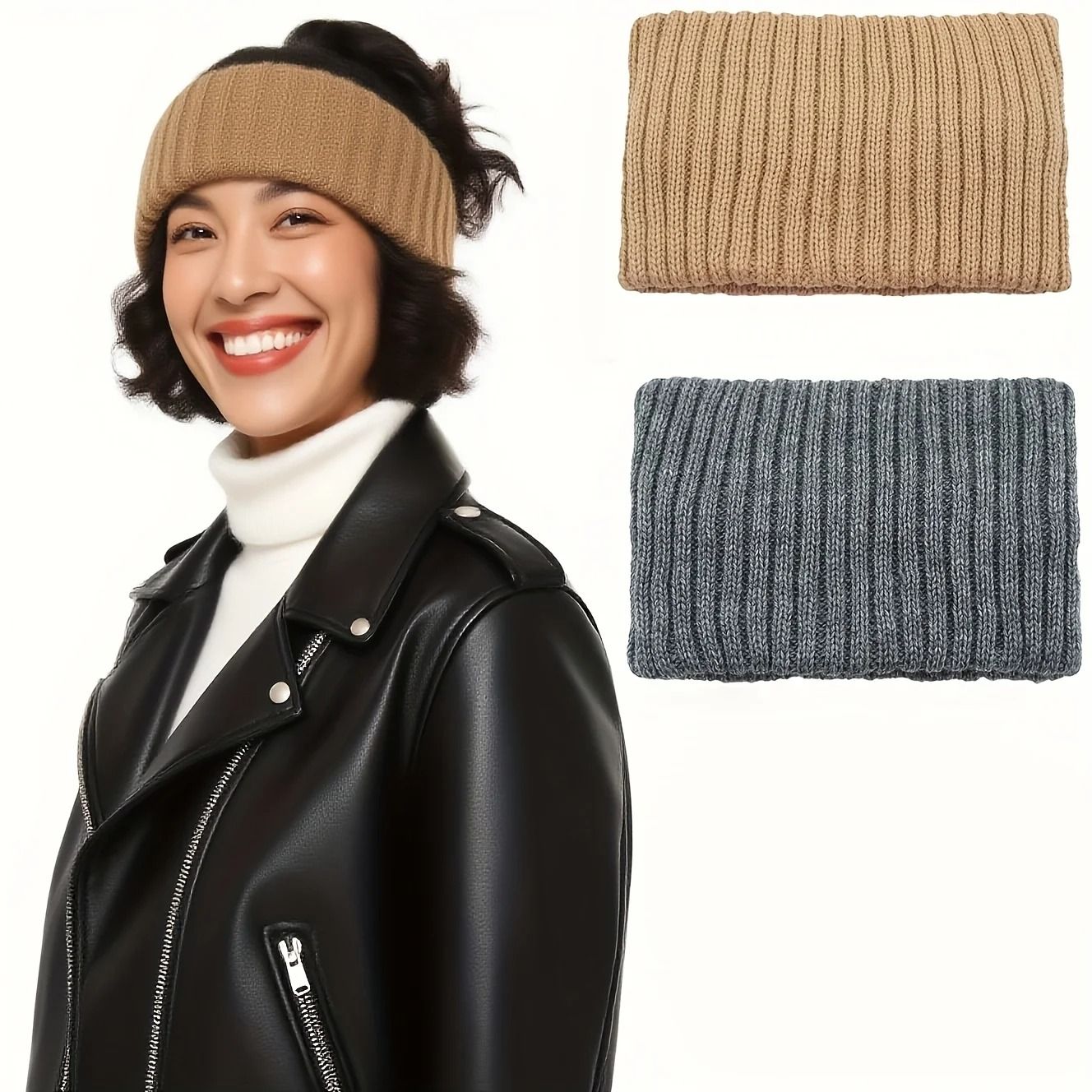 Winter Neck Warmer Scarf Thick Elastic Convertible Neck Gaiter